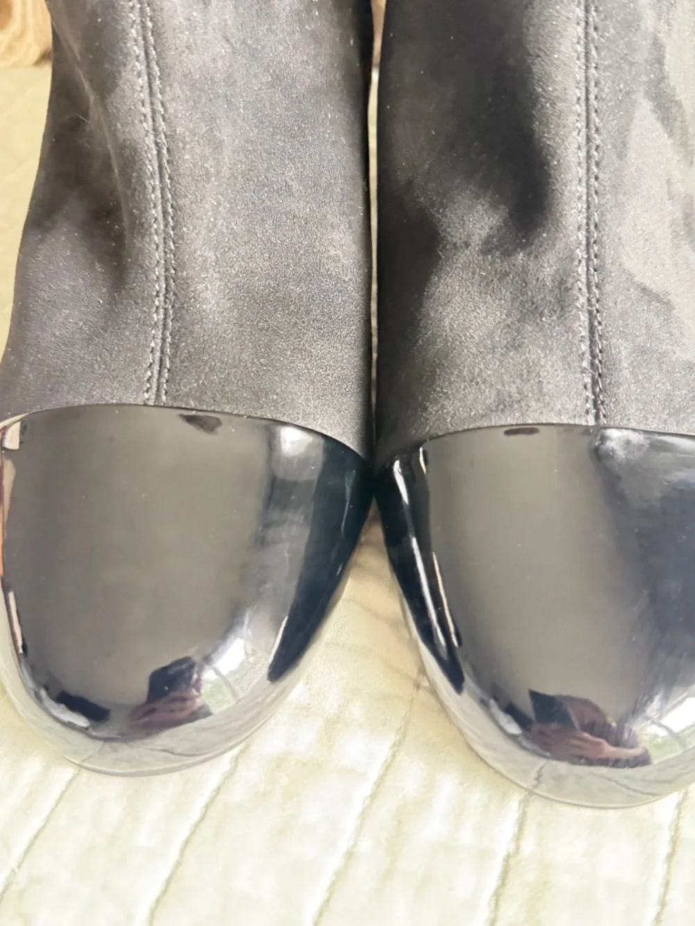 New Linea Paolo Stella Cap Toe Bootie Black Women's Size 8